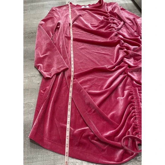 Juicy Couture Long Sleeve Valentines Velour Bodycon Pink Dress size 3x 3xl Plus - Picture 8 of 8